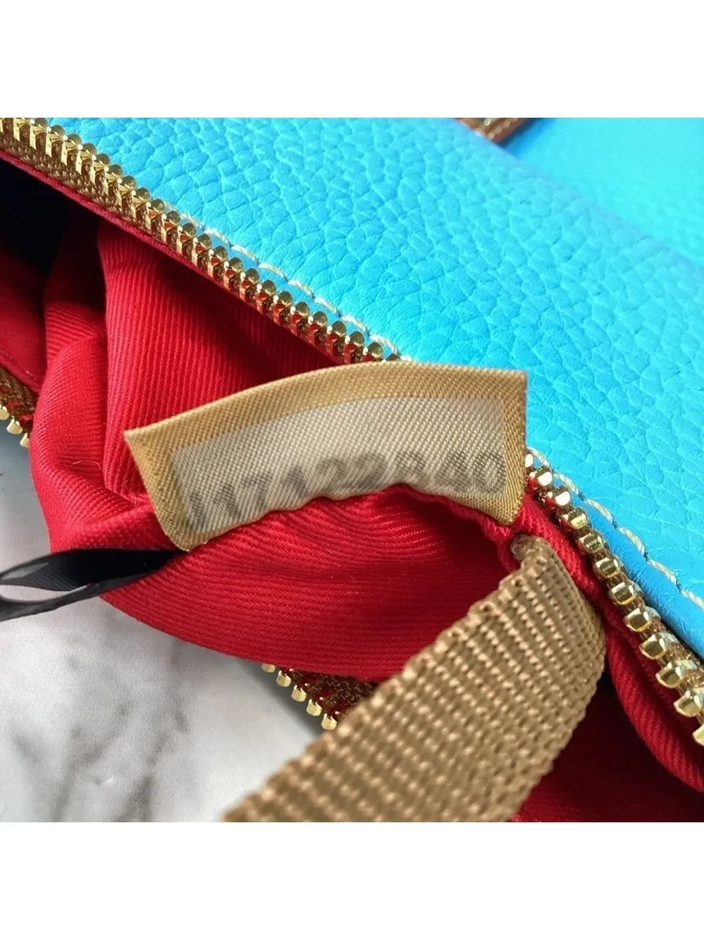 Dooney & Bourke Kiley Aqua Blue Brown Hobo Shoulder Bag Pebble leather Purse guc